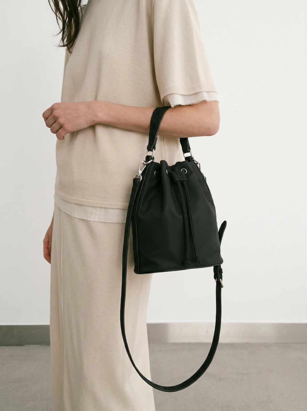 [7/21예약발송]Rachel Nylon Bucketbag Small 레이첼 나일론 버킷백 스몰