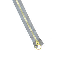 YKK 플라스틱 지퍼 20cm 20-GREY-YELLOW