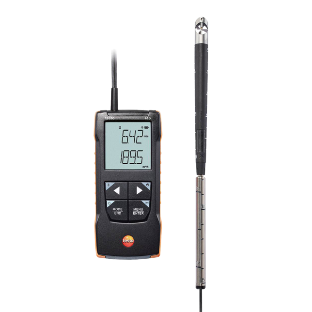 testo 416 16mm 베인 풍속계