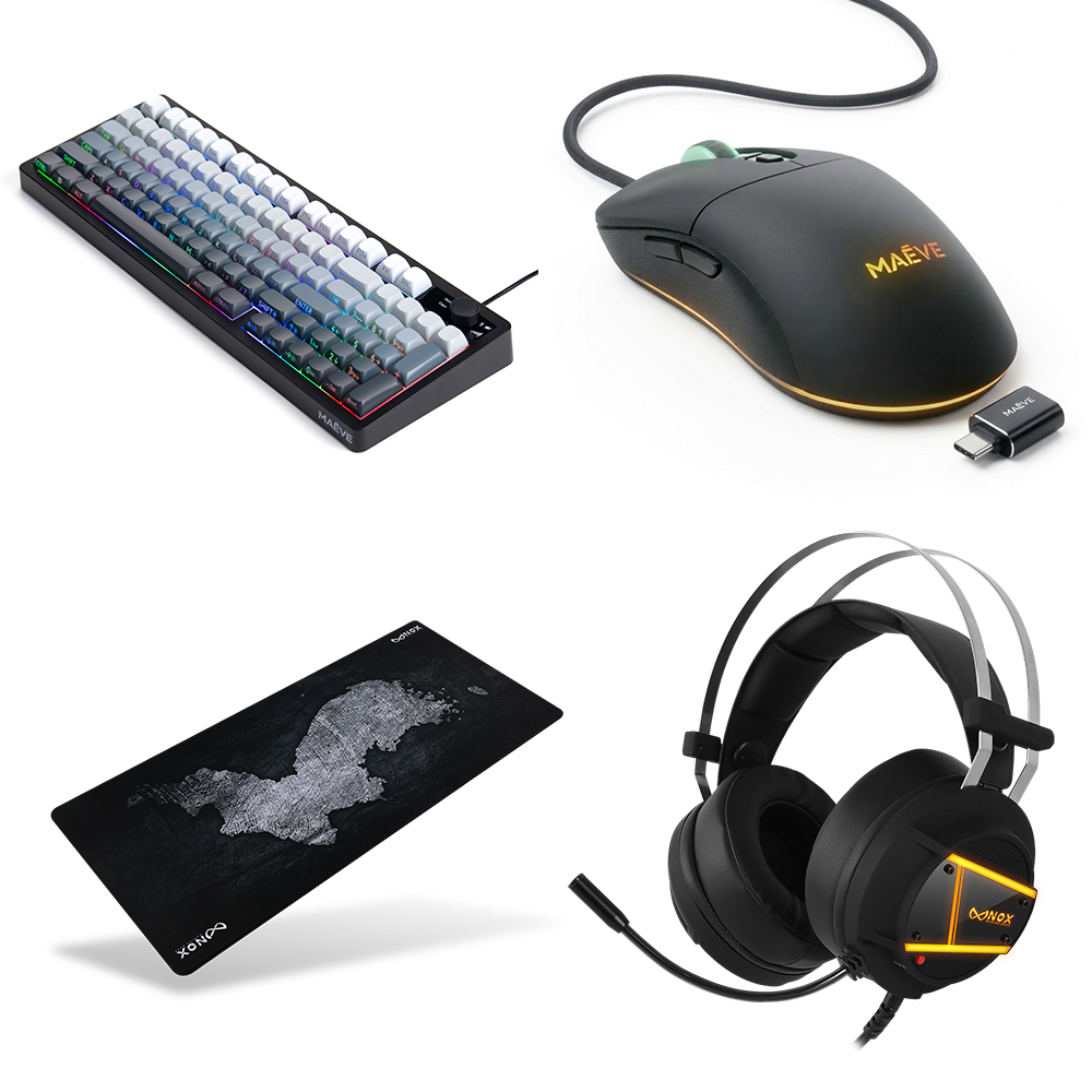 녹스 게이밍 선물세트 키보드 헤드셋 장패드 마우스