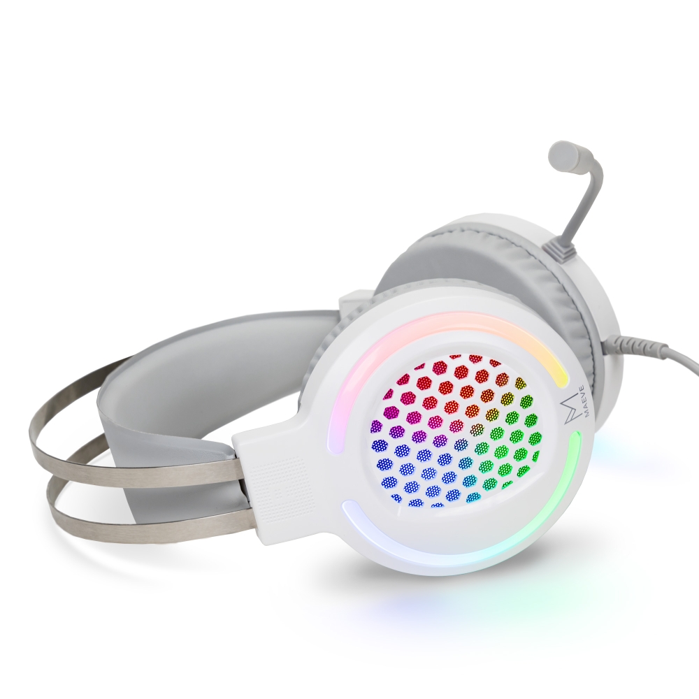 메이브 통풍잘되는 초경량 게이밍 헤드셋 USB 마이크 LED 메이브 M1