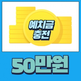 예치금 50만원 충전
