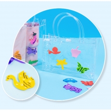 EVA 놀이 스티커 동물 물고기 숫자 바다 공룡 스펠링 교통기관 꽃 나비 봄 하트 별 반짝이