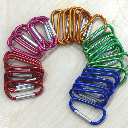 비너 다용도 연결고리 5입 키링 잠금고리 만들기 가방고리 캠핑 등산 스트랩 비너 다용도 연결고리 5입 키링 잠금고리 만들기 가방고리 캠핑 등산 스트랩