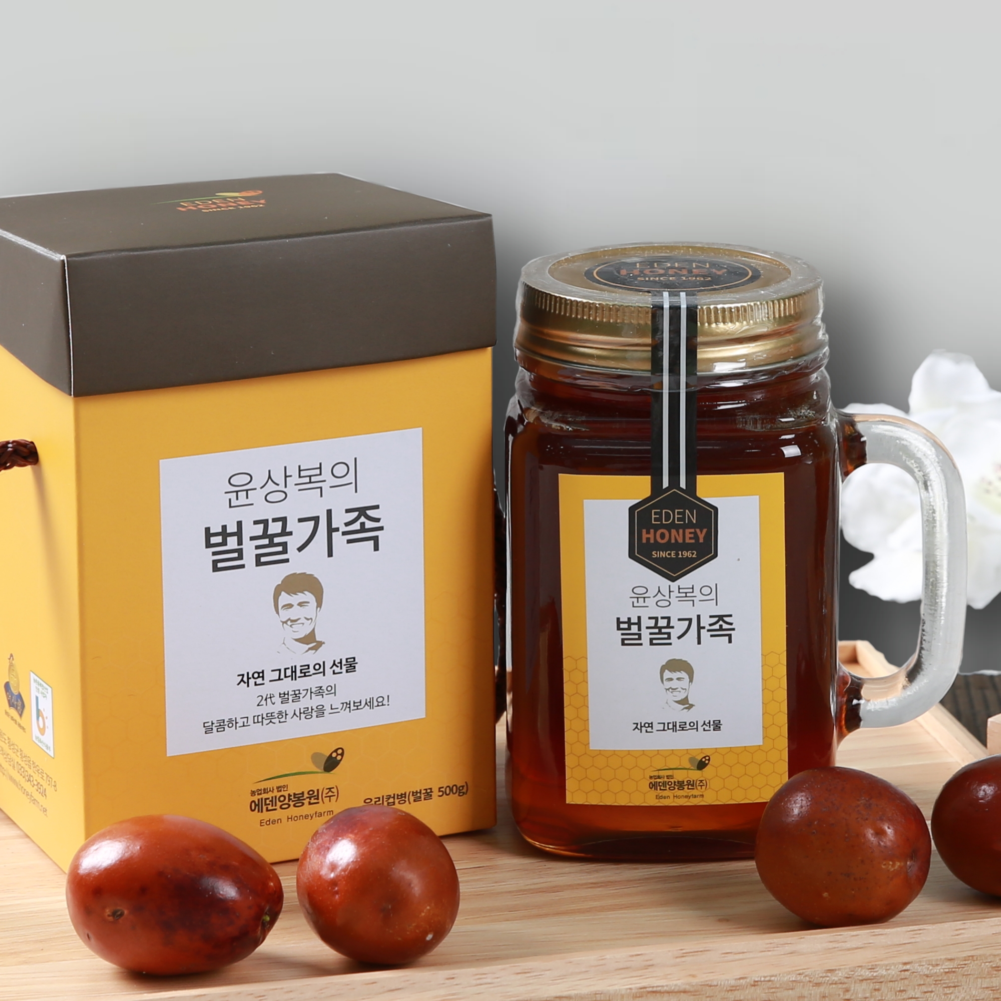윤상복의 벌꿀가족 - 대추꿀 (유리컵) 500g