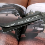 베젤리스 메탈 주차번호판