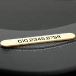 슬림 메탈 주차번호판 황동