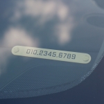 슬림 메탈 주차번호판 황동