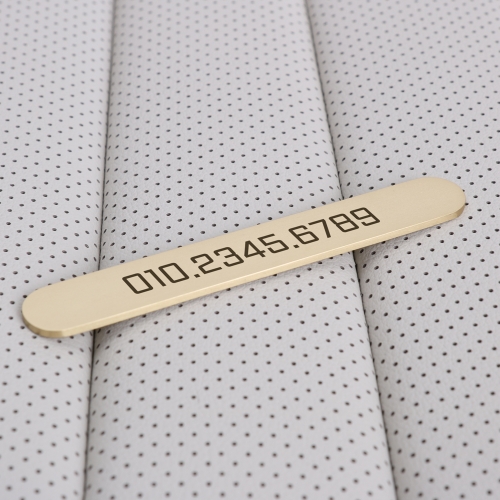 슬림 메탈 주차번호판 황동