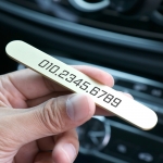 슬림 메탈 주차번호판 황동