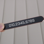 슬림 알로이 주차번호판 아노다이징