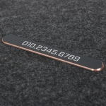 슬림 알로이 주차번호판 아노다이징