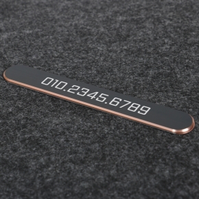 슬림 알로이 주차번호판 아노다이징