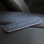 럭셔리 아노다이징 메탈 주차번호판