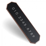 럭셔리 아노다이징 메탈 주차번호판