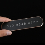 럭셔리 아노다이징 메탈 주차번호판