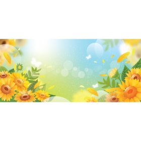 여름배경현수막 해바라기 834