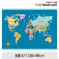 세계지도(부직포/켈지)-018