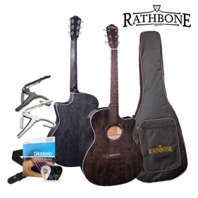 [래스본 통기타 파격세일] Rathbone 래스본 어쿠스틱 기타 - R3SMPCEBK ACOUSTIC GUITAR RATHBONE NO.3 R3SMPCEBKX W/BAG (EQ)