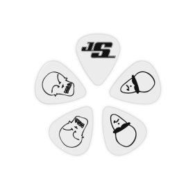 다다리오 조 새트리아니 기타피크 (10개입) 1CWH4-10JS WHITE (MEDIUM / .70mm)