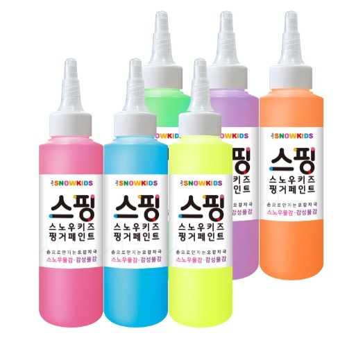 스노우물감 140ml 6색 세트