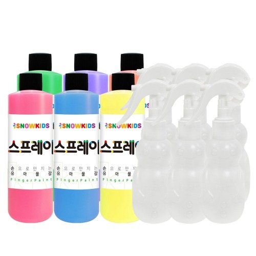 스프레이물감 250ml 6색 세트