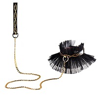 가죽 가시 목걸이 & 체인목줄