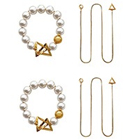 촉촉한 눈 진주 족갑