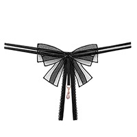 리본 진주 밑트임 팬티