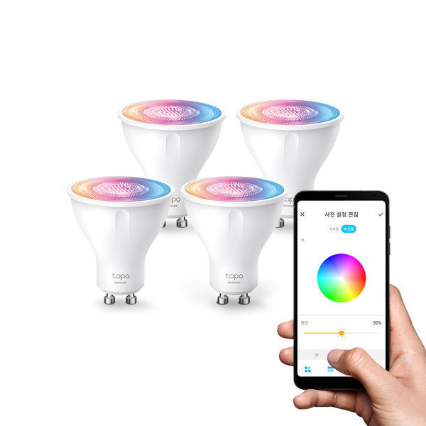 티피링크 Tapo L630 (4-Pack) 멀티컬러 LED 전구