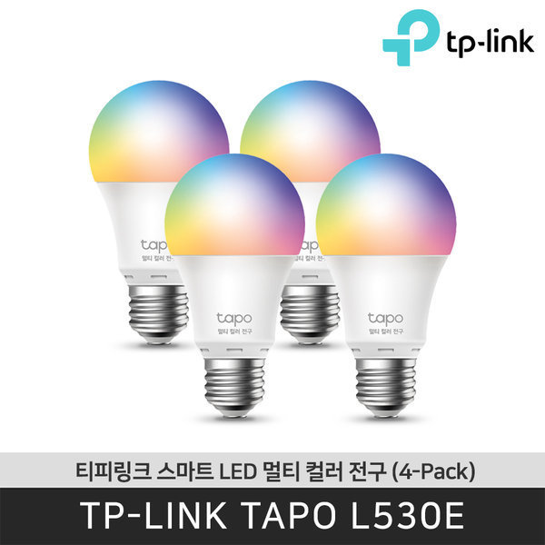 티피링크 TAPO L530E (4-Pack) 멀티컬러 LED 전구