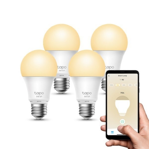 Tapo L510E 스마트 조광 전구 IoT LED 조명 4Pack
