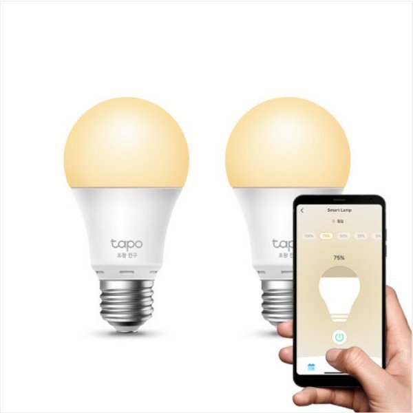 Tapo L510E 스마트 조광 전구 IoT LED 조명 2Pack