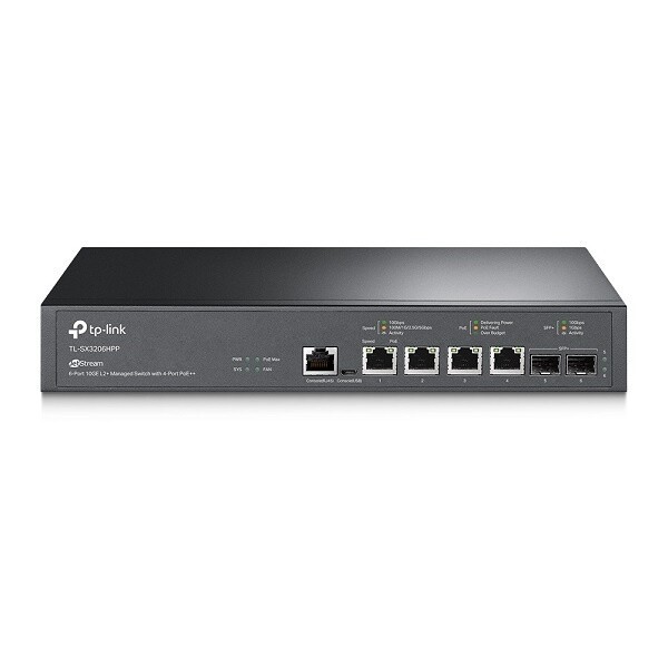 TL-SX3206HPP 스위칭허브 10G 4포트 PoE + 10G 2SFP