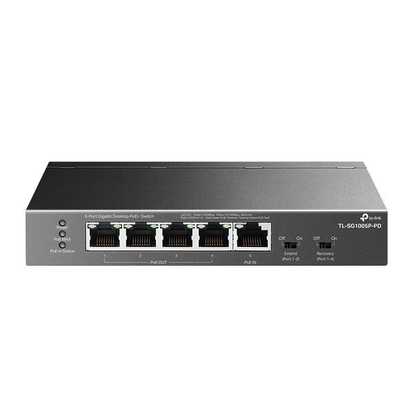 티피링크  TL-SG1005P-PD  스위칭허브 5포트 1000Mbps PoE+