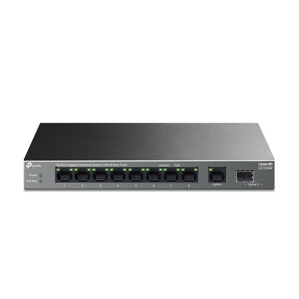 티피링크 LS1210GP 스위칭허브 8포트 1000Mbps 1SFP PoE+