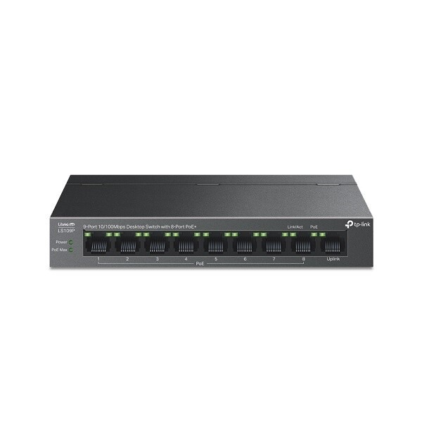 티피링크 LS109P 스위칭허브 8포트 100Mbps PoE+