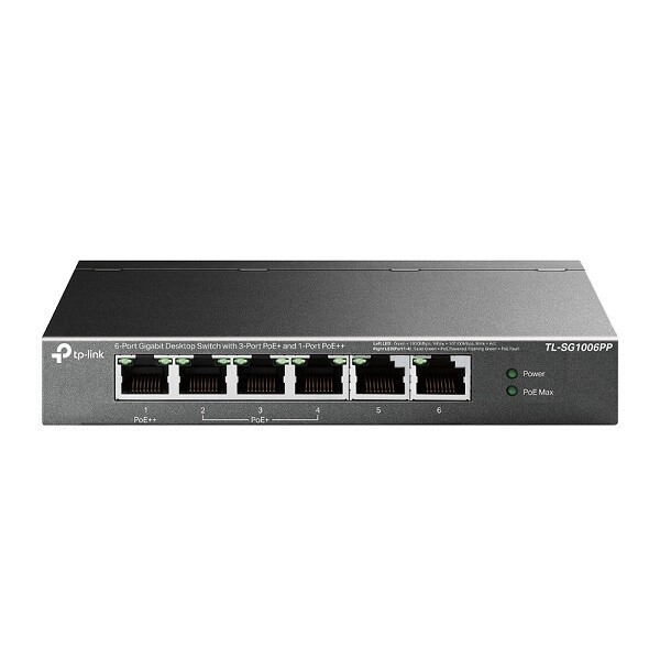 티피링크 TL-SG1006PP 스위칭허브 6포트 1000Mbps PoE+