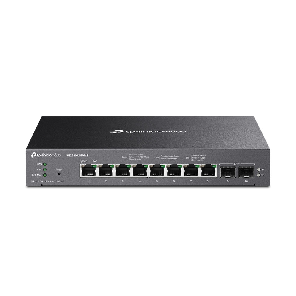 TP-Link SG2210XMP-M2 10포트 기가비트 PoE 스위치 허브