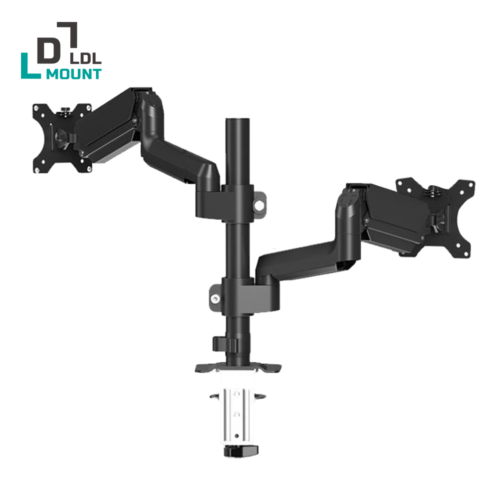 엘디엘마운트 듀얼 폴타입 모니터암 APL-FLEX FIT P1 DUAL 플랙스 핏 32인치지원