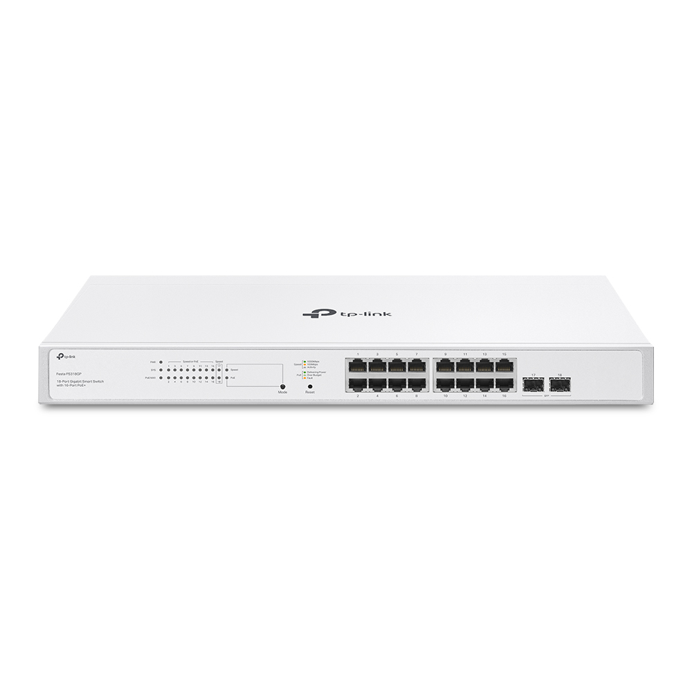 티피링크 Festa FS318GP 클라우드 POE 150W 스위칭허브 16포트 2SFP