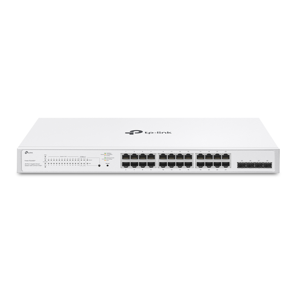 티피링크 Festa FS328GP 클라우드 POE 250W 스위칭허브 24포트 4SFP