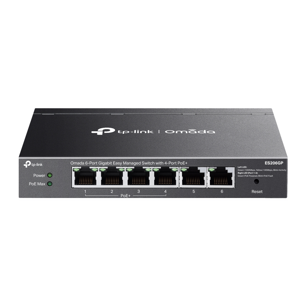 티피링크 ES206GP Omada 6포트 기가비트 애자일 스위치 4 PoE+