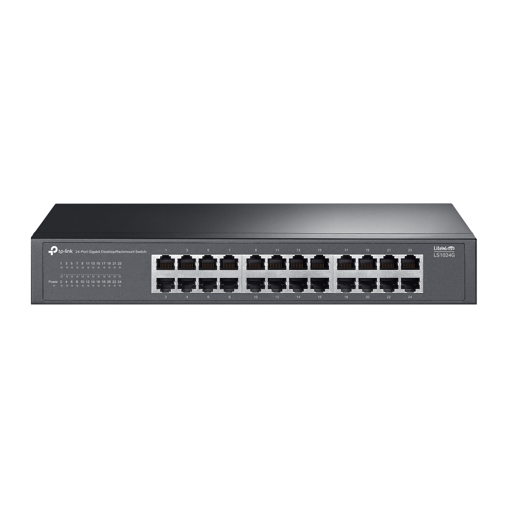티피링크 LS1024G 24포트 48Gbps 기가비트 스위칭허브 랜선분배기 데스크탑용