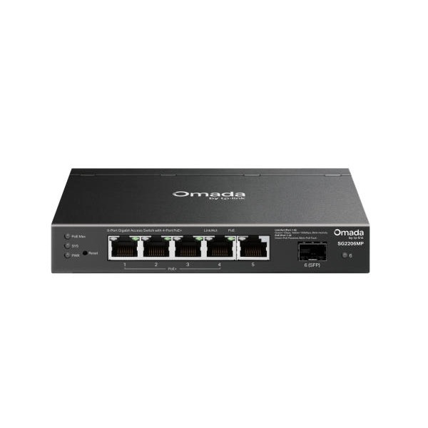 티피링크 SG2206MP Omada 6포트 기가비트스위치 4PoE