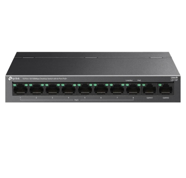 티피링크 LS1210P 8포트 PoE+ 기가비트 스위칭허브