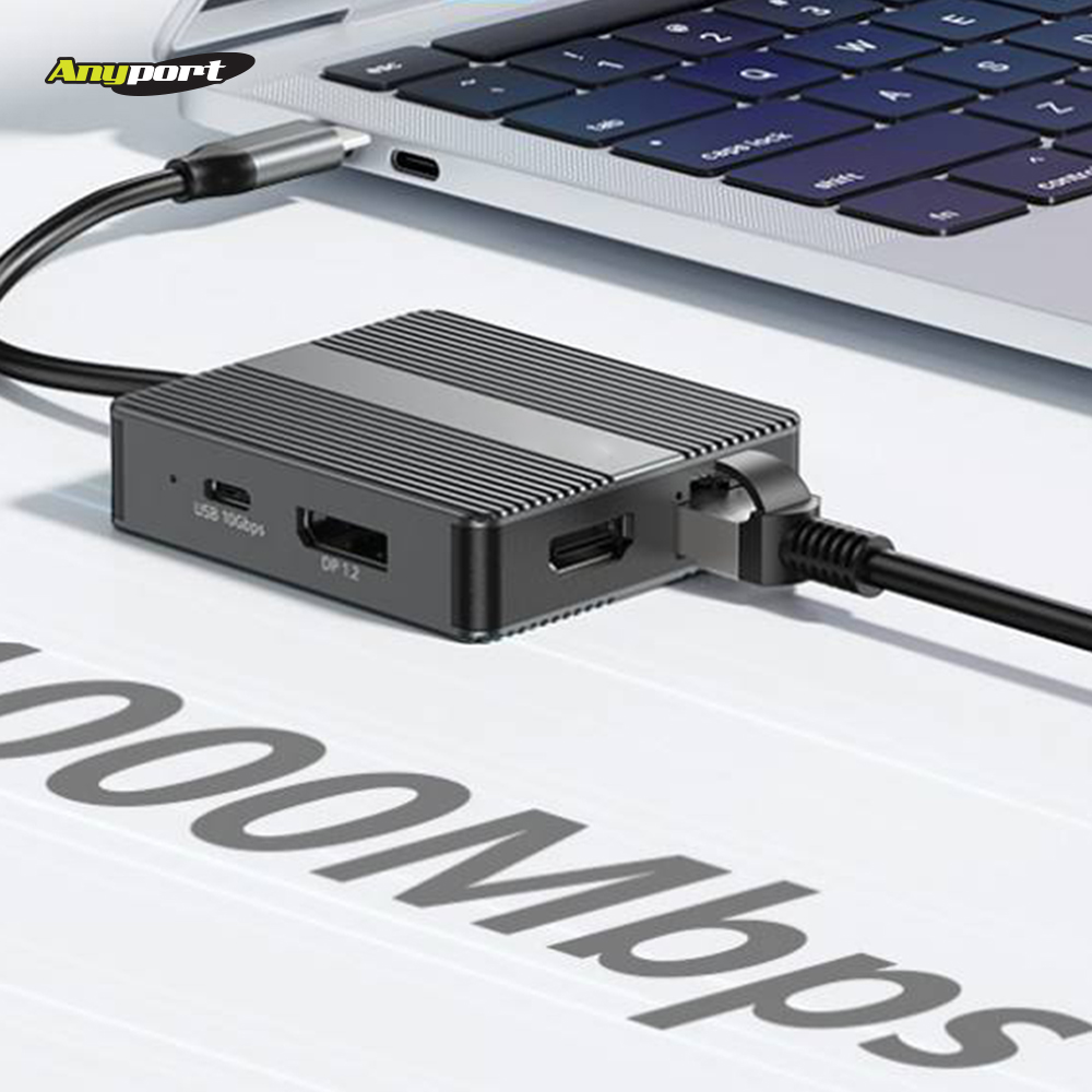 애니포트 AP-TC71DH10G HDMI DP DUAL 4K60Hz  C타입허브 모니터확장 USB3.2 10G