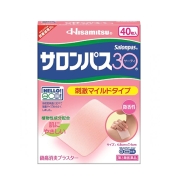 사론파스 30매, 피부자극을 최소화한 타입. (40장) (サロンバス30 (40枚))