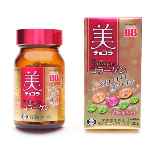 미 초코라 콜라겐 120알 [영양기능식품(비타민C&middot;비타민B6)] (美 チョコラ コラーゲン 120粒 [栄養機能食品(ビタミンC・ビタミンB6)])