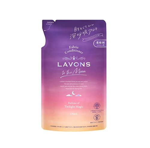 라본(Lavons) 투더문 to the Moon 액체 섬유유연제 트와일라잇 매직향 리필 430ml ( ラボン(Lavons) トゥザムーン to the Moon 液体 柔軟剤 トワイライトマジックの香り 詰め替え 430ml